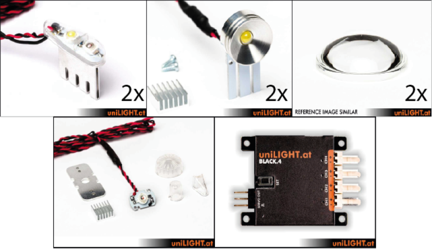 Unilight lighting set - SPORT JET - MEDIUM