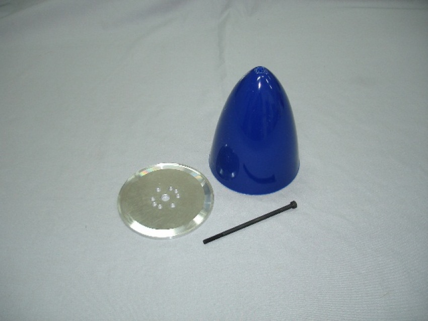 Spinner, 110mm diameter, blue