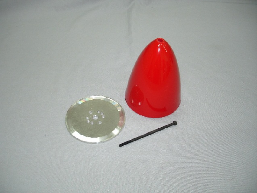 Spinner, 110mm diameter, red