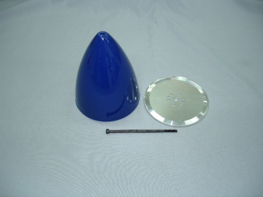 Spinner, 125mm diameter, blue