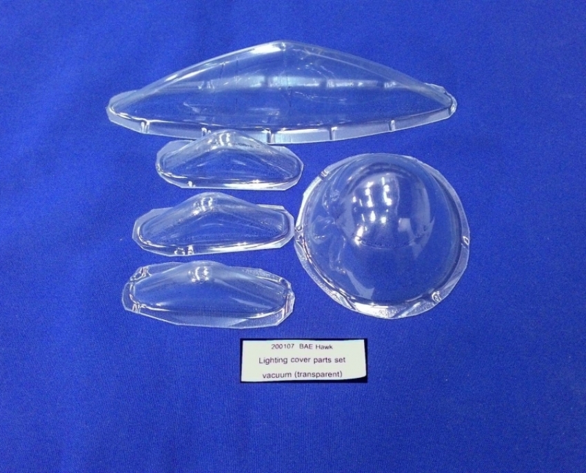 Clear lamp cover set for BAE Hawk 1:5.3