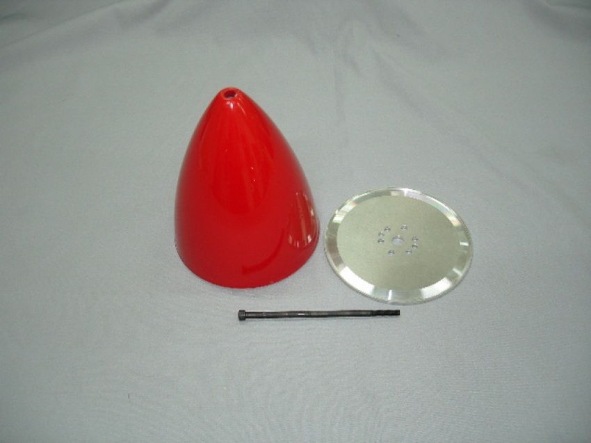 Spinner, 125mm diameter, red