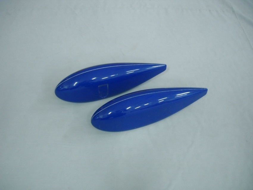 Wheel Pant Pair 35-40% Teardrop Style (metallic blue)