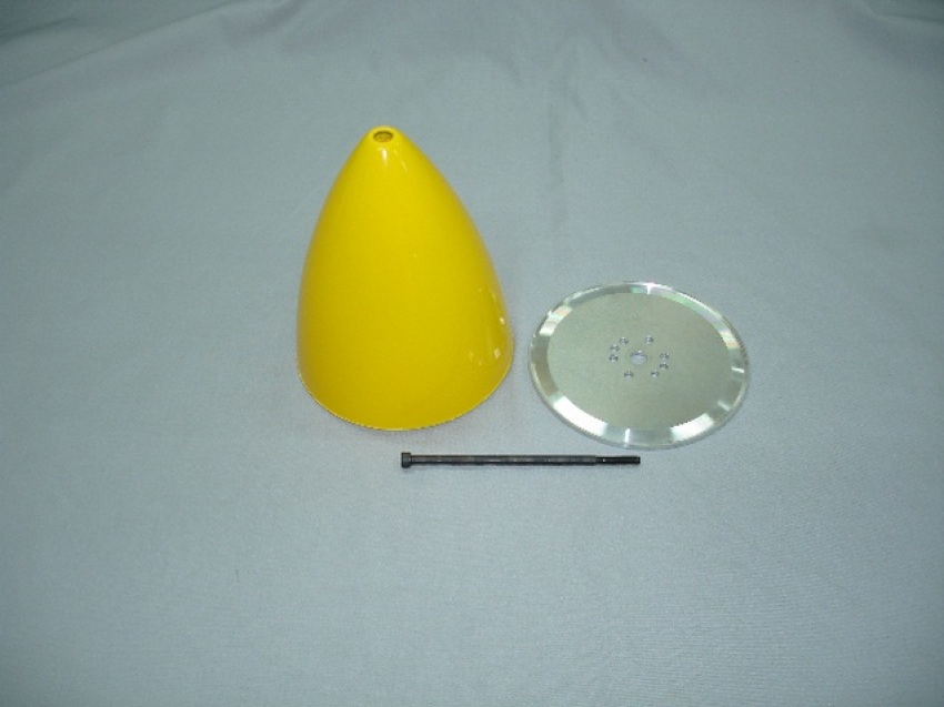 Spinner, 125mm diameter, Yellow