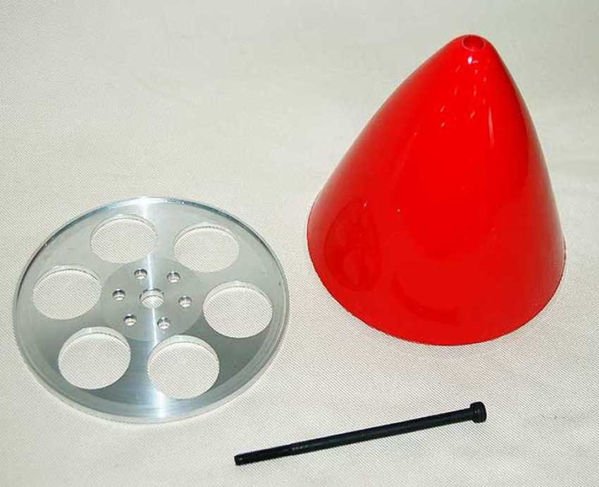 Spinner, 120mm Durchmesser, rot